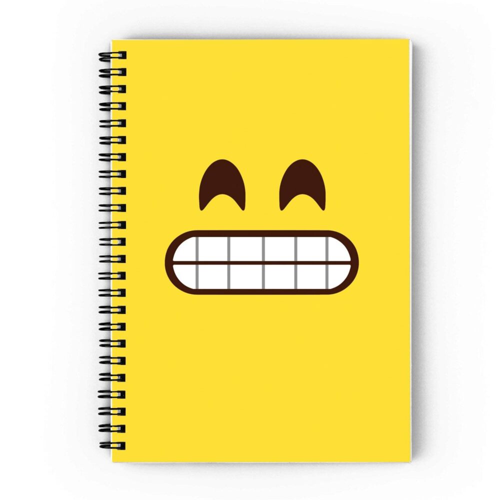Grimacing Emoji Spiral Notebook