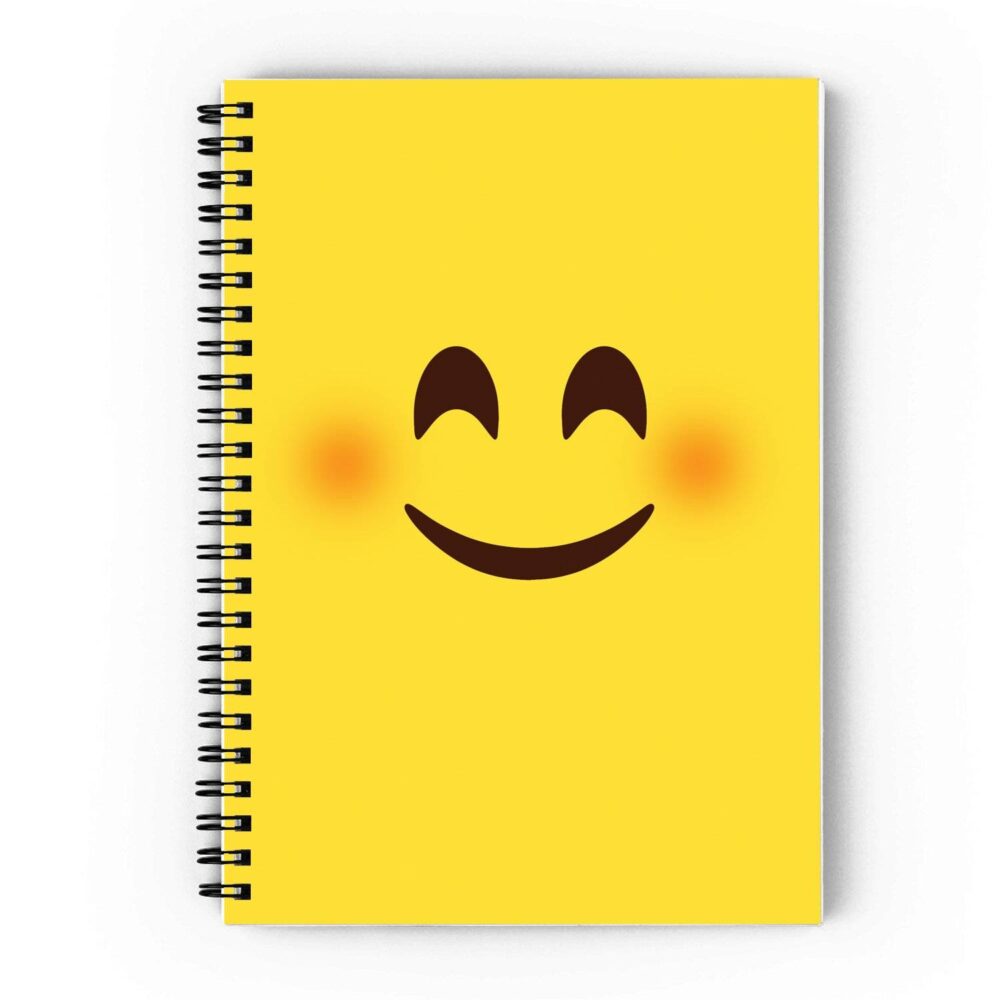 Blushing Emoji Spiral Notebook