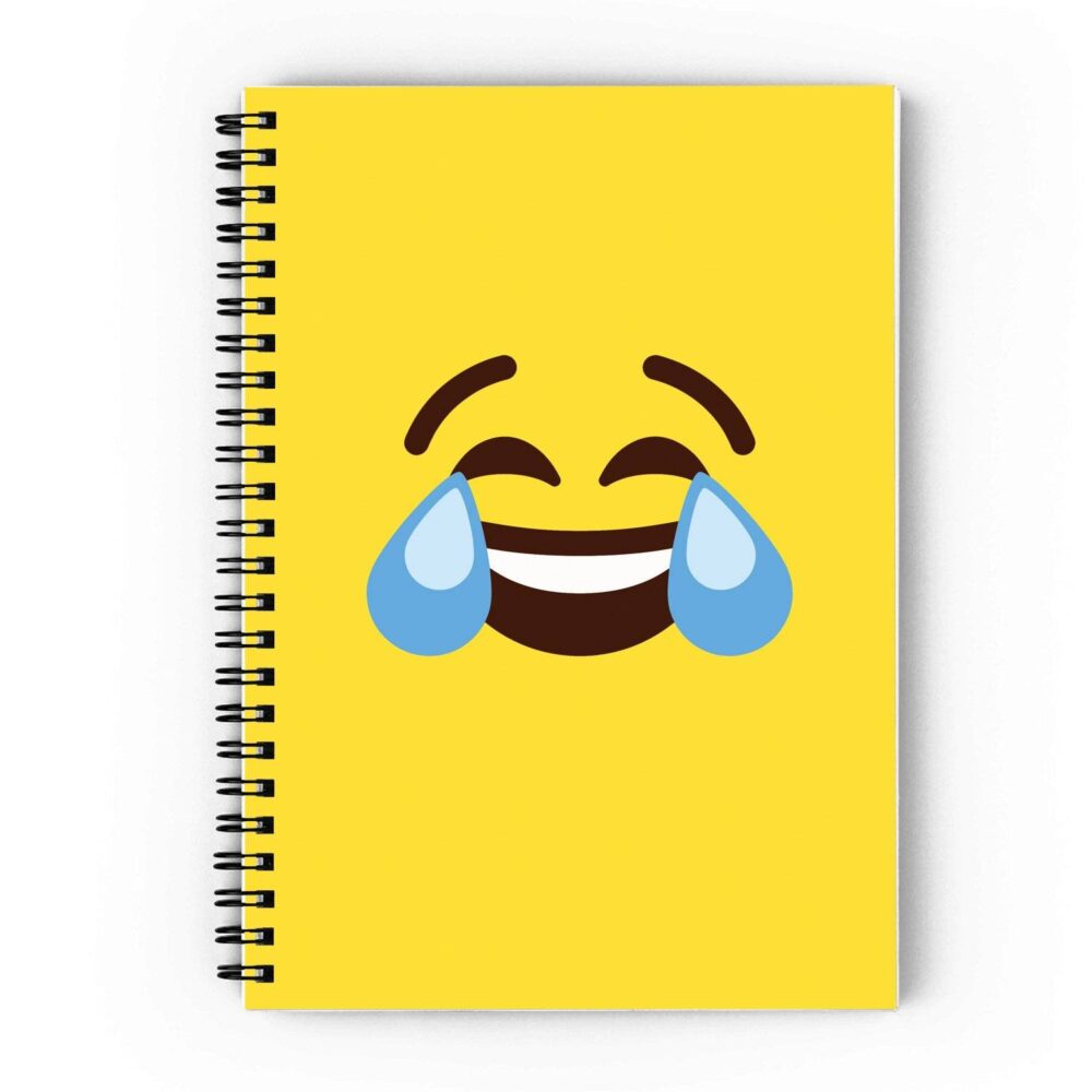 Launghing Emoji Spiral Notebook