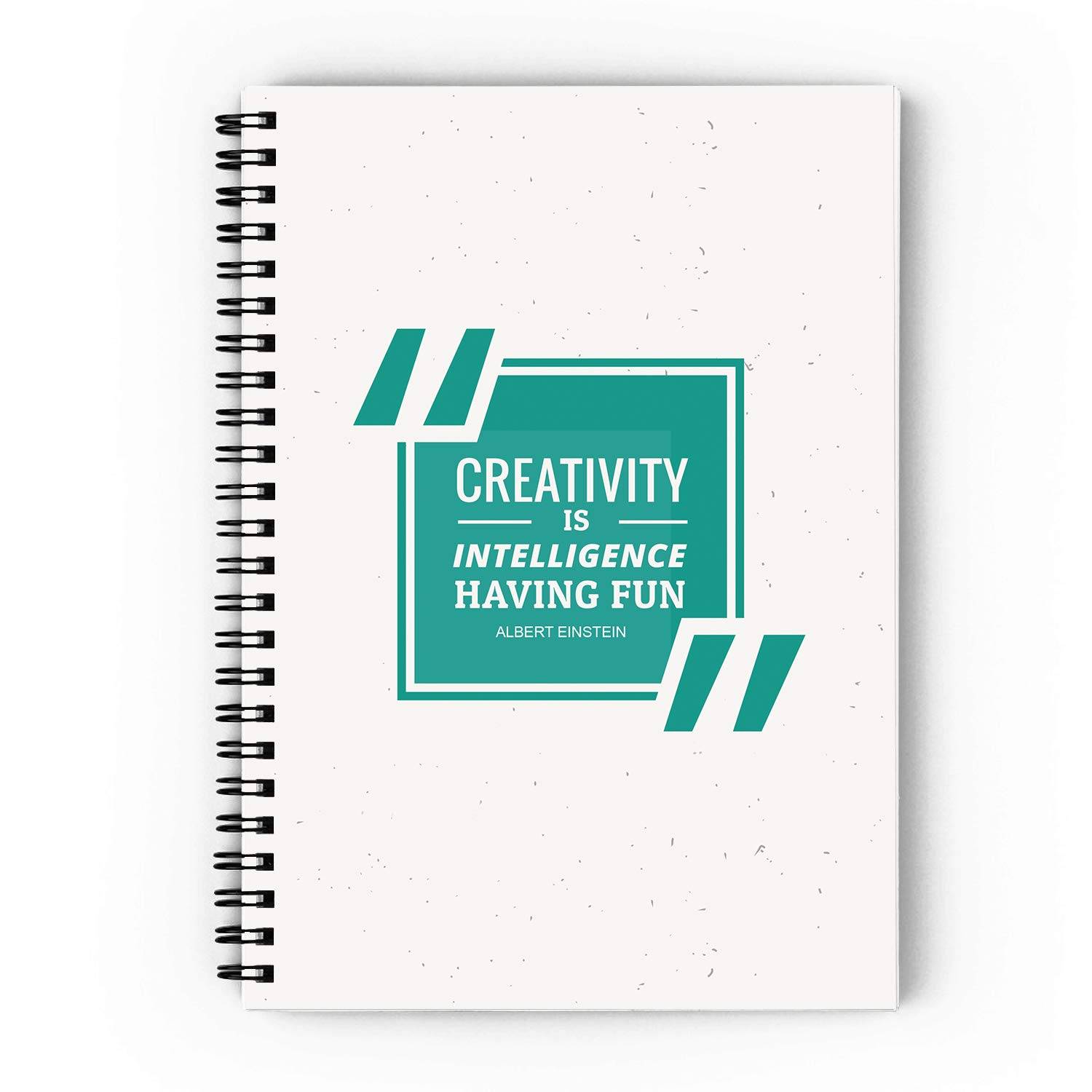 Creativity Is Intelligence Spiral Notebook
