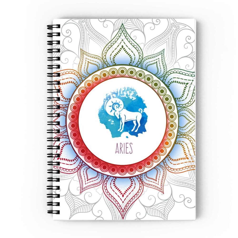 Aries Spiral Notebook